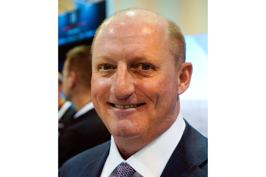 FILE - Greg Abel is seen at the CenturyLink Center in Omaha, Neb., in this Saturday, May 5, 2018, file photo. (AP Photo/Nati Harnik, File)