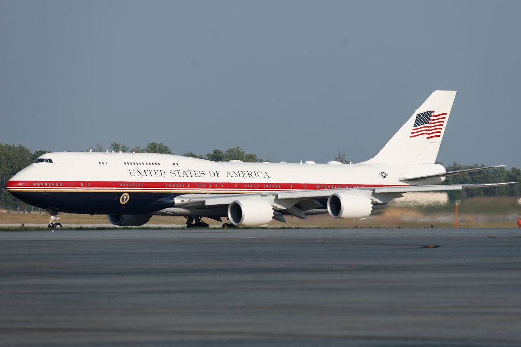 Air Force One with President Donald Trump on board takes off from Joint Base Andrews, Md., Friday, July 3, 2026. (AP Photo/Luis M. Alvarez)