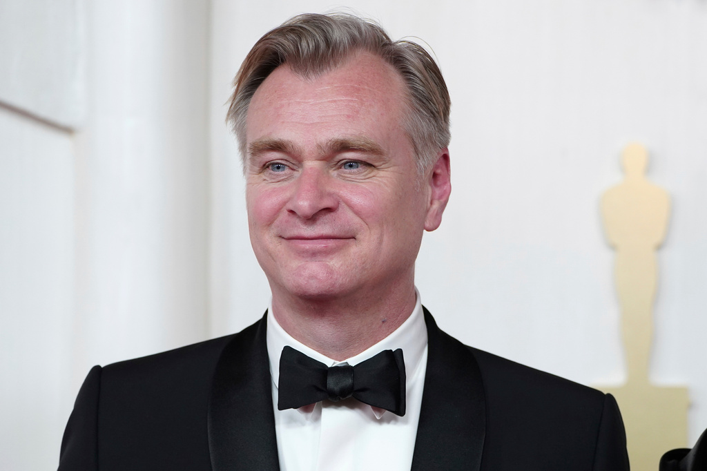 FILE - Christopher Nolan arrives at the Oscars on March 10, 2024, at the Dolby Theatre in Los Angeles. (Photo by Jordan Strauss/Invision/AP, File)