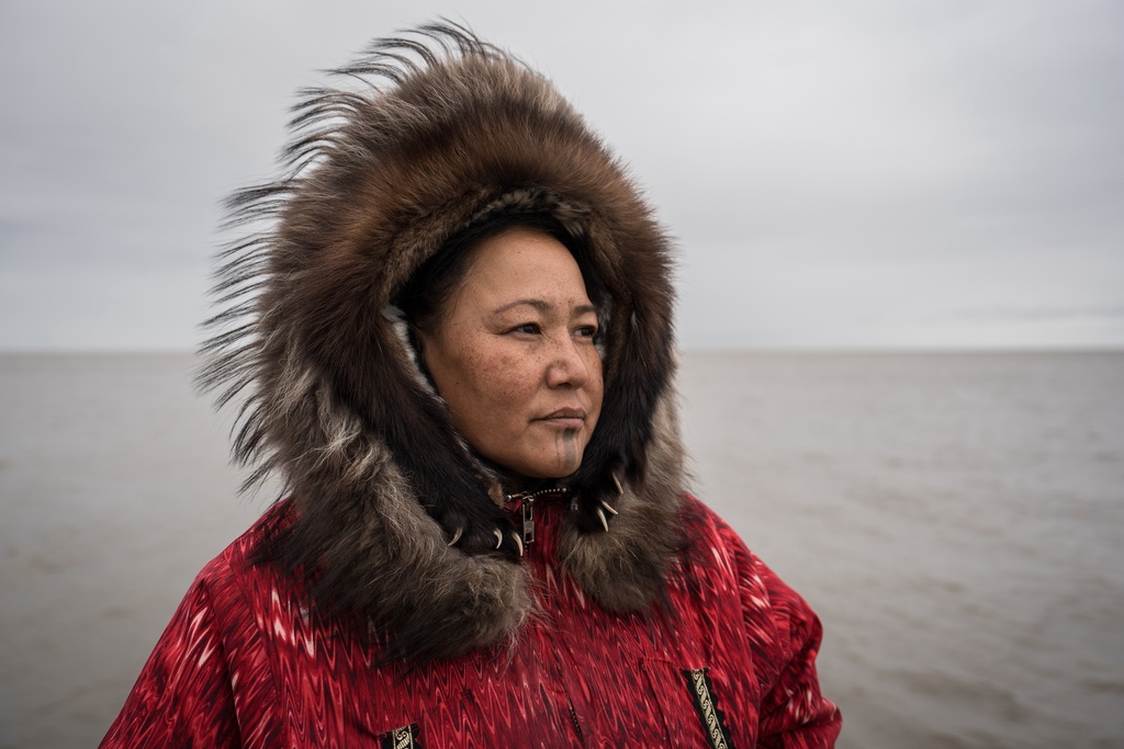 Karmen Monigold, a member of Protect the Kobuk, a Northwest Arctic advocacy group opposed to the Ambler Access Road, poses for a portrait in Kotzebue, Alaska, Saturday, Oct. 4, 2025. (AP Photo/Annika Hammerschlag)