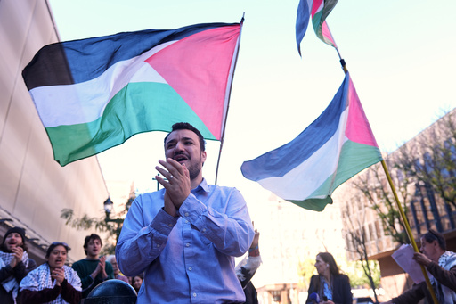 Palestinian activist Mahmoud Khalil meets with supporters outside Federal Court on Tuesday, Oct. 21, 2025 in Philadelphia (AP Photo/Matt Rourke) Palestinian activist Mahmoud Khalil meets with supporters outside Federal Court on Tuesday, Oct. 21, 2025 in Philadelphia (AP Photo/Matt Rourke)