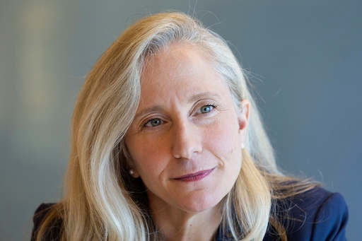 FILE - Rep. Abigail Spanberger, D-Va., speaks during an interview at Libbie Mill Library in Henrico County, Va., Nov. 25, 2024, after she announced she will run for Virginia governor. (AP Photo/Ryan M. Kelly, File) FILE - Rep. Abigail Spanberger, D-Va., speaks during an interview at Libbie Mill Library in Henrico County, Va., Nov. 25, 2024, after she announced she will run for Virginia governor. (AP Photo/Ryan M. Kelly, File)