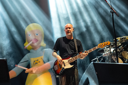 FILE - Sam Rivers of Limp Bizkit performs at the Inkcarceration Music and Tattoo Festival on July 14, 2023, at the Ohio State Reformatory in Mansfield, Ohio. (Photo by Amy Harris/Invision/AP, File) FILE - Sam Rivers of Limp Bizkit performs at the Inkcarceration Music and Tattoo Festival on July 14, 2023, at the Ohio State Reformatory in Mansfield, Ohio. (Photo by Amy Harris/Invision/AP, File)