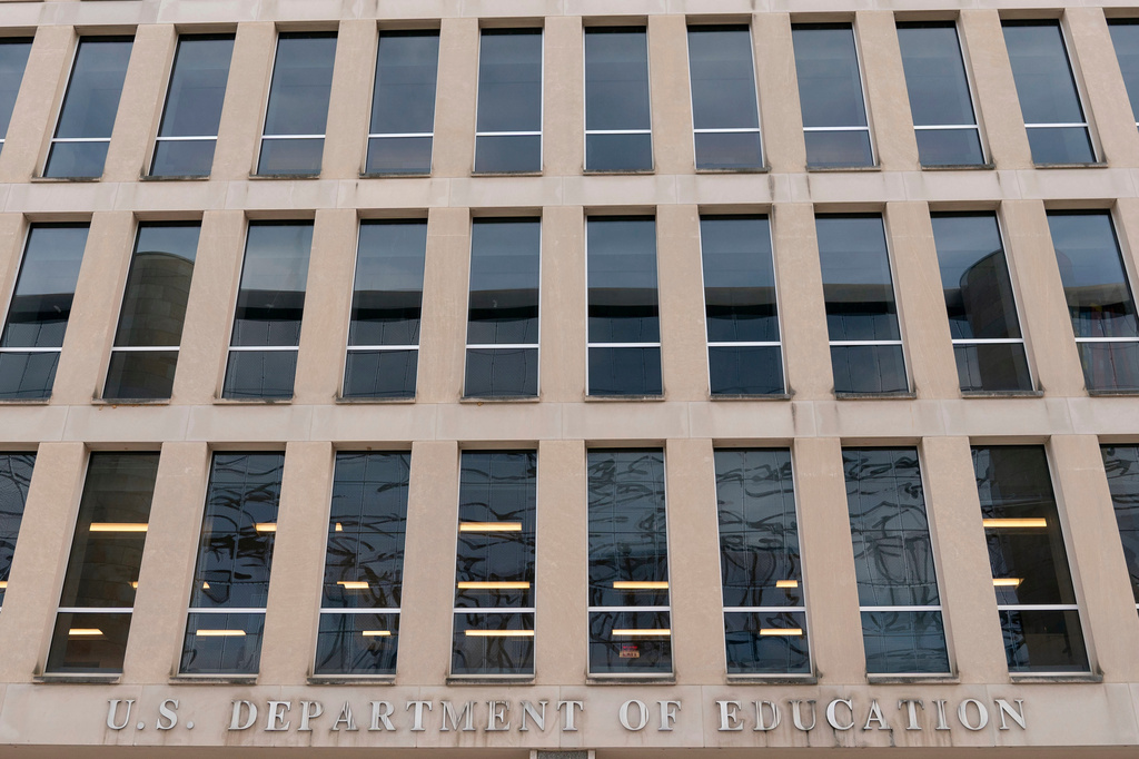 FILE - The U.S. Department of Education building is seen in Washington, on Nov. 18, 2024. (AP Photo/Jose Luis Magana, File)