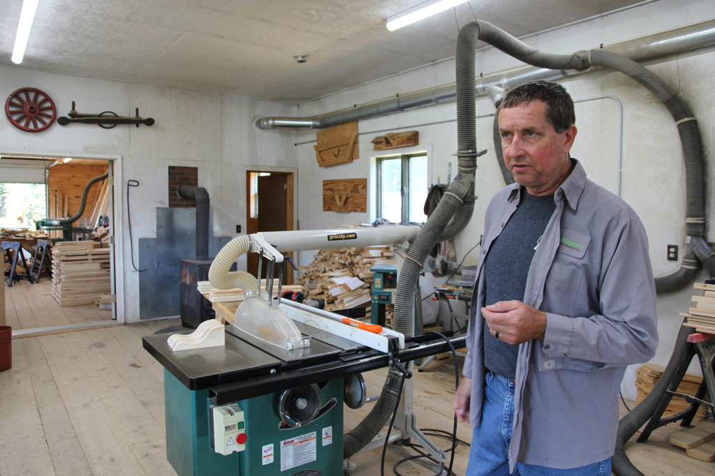 Louie Pelletier, the brother of Troy Jackson's longtime partner, Lana Pelletier, poses for a portrait, July 27, 2026, in Allagash, Maine. (AP Photo/Kimberlee Kruesi)