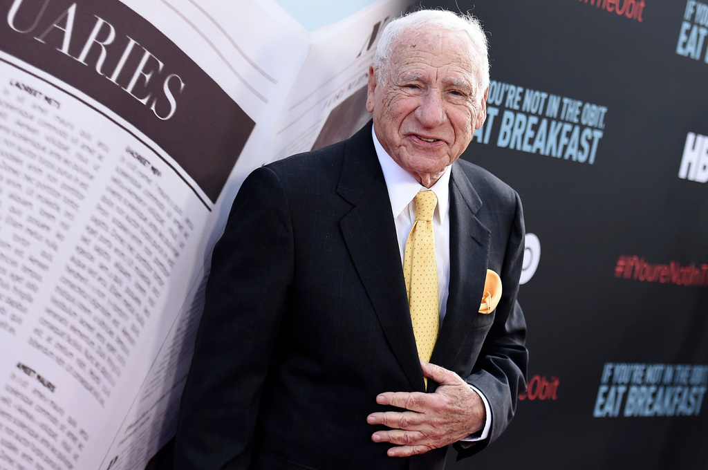FILE - Mel Brooks attends the premiere of "If You're Not In The Obit, Eat Breakfast" on May 17, 2017, in Beverly Hills, Calif. (Photo by Richard Shotwell/Invision/AP, File)