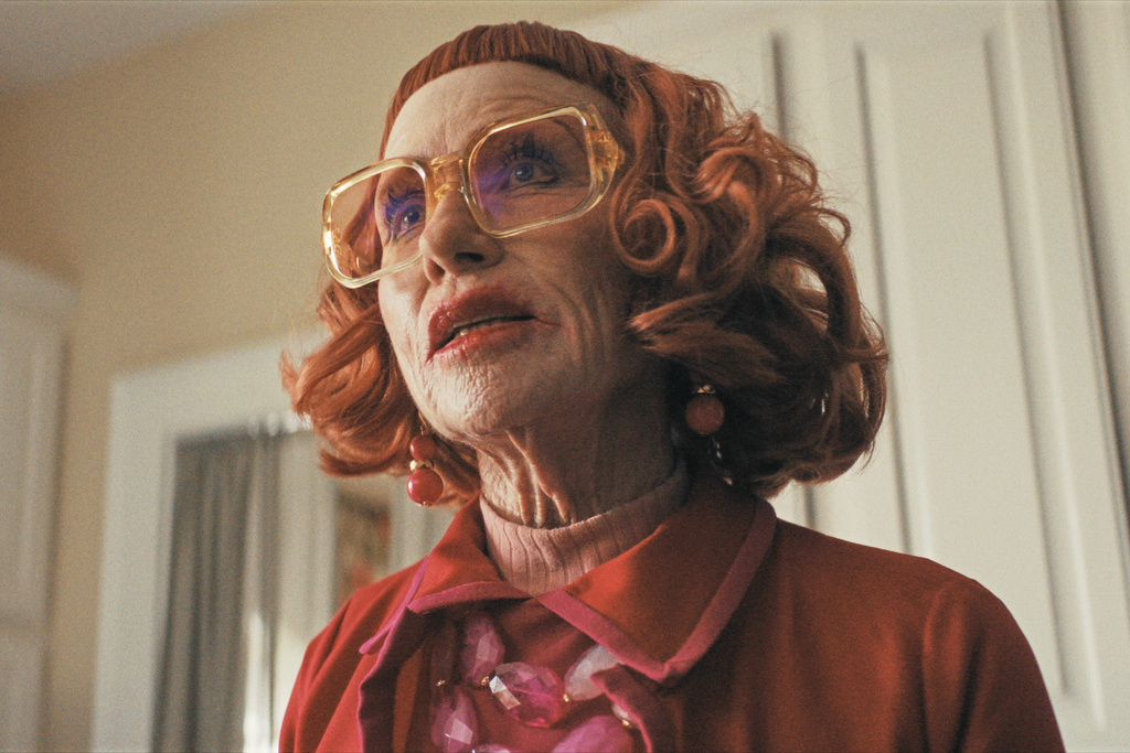 This image released by Warner Bros. Pictures shows Amy Madigan in a scene from "Weapons." (Warner Bros. Pictures via AP)