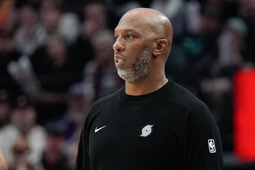 Portland Trail Blazers head coach Chauncey Billups watches from the sideline during the second half of an NBA basketball game against the Minnesota Timberwolves on Wednesday, Oct. 22, 2025, in Portland, Ore. (AP Photo/Jenny Kane) Portland Trail Blazers head coach Chauncey Billups watches from the sideline during the second half of an NBA basketball game against the Minnesota Timberwolves on Wednesday, Oct. 22, 2025, in Portland, Ore. (AP Photo/Jenny Kane)