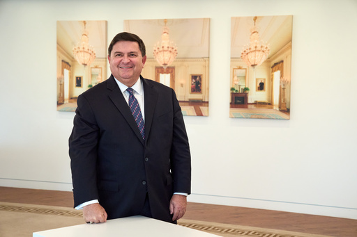 Stewart McLaurin, president of the White House Historical Association, poses for a portrait after speaking about the history of the East Wing of the White House, construction of a new ballroom, and President John Adams moving into the White House, during an interview with The Associated Press, Tuesday, Oct. 28, 2025, in Washington. (AP Photo/Jacquelyn Martin) Stewart McLaurin, president of the White House Historical Association, poses for a portrait after speaking about the history of the East Wing of the White House, construction of a new ballroom, and President John Adams moving into the White House, during an interview with The Associated Press, Tuesday, Oct. 28, 2025, in Washington. (AP Photo/Jacquelyn Martin)