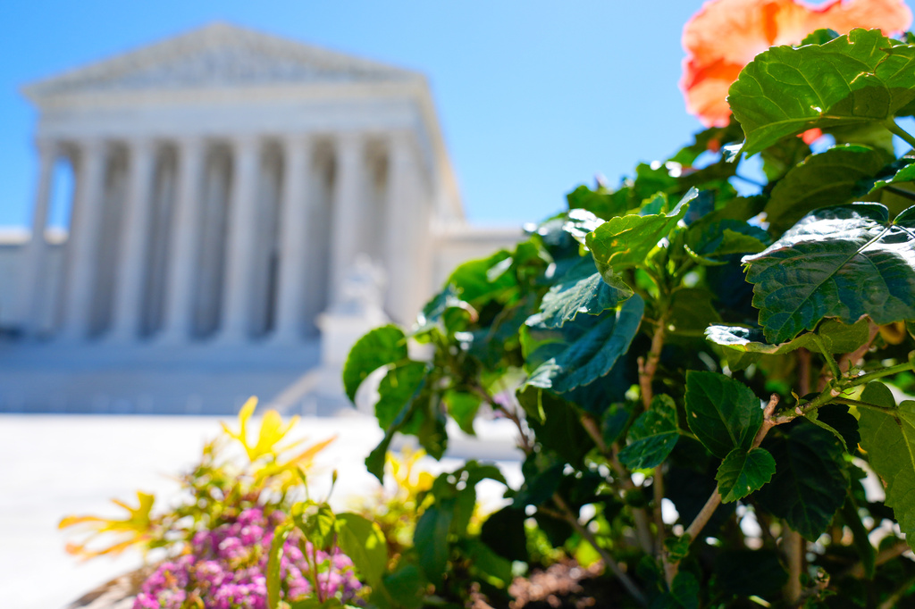 The U.S. Supreme Court is seen Tuesday, June 2, 2026, in Washington. (AP Photo/Mariam Zuhaib)
