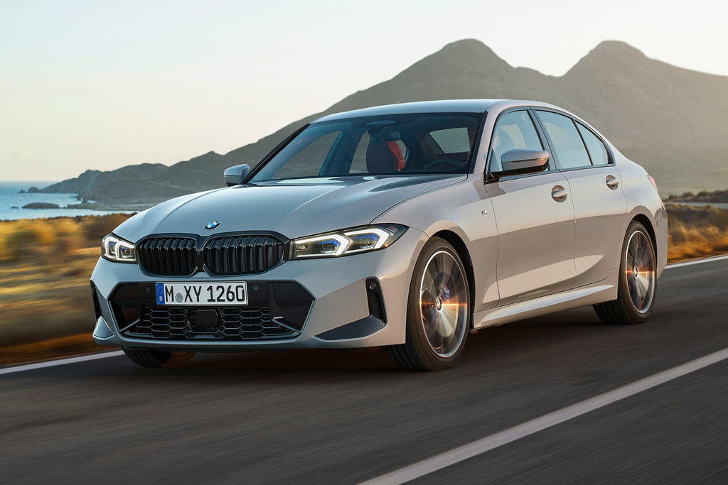 This photo provided by BMW shows the 2023 3 Series. The 3 Series is a well-rounded small luxury sedan that provides equal levels of luxury, comfort and performance. (Courtesy of BMW of North America via AP)