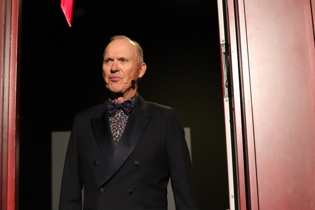 Actor Michael Keaton arrives at Harvard University's Farkas Hall for the school's annual Hasty Pudding Theatricals Man of the Year award show, Friday, Feb. 6, 2026 in Cambridge, Mass. (AP Photo/Leah Willingham)