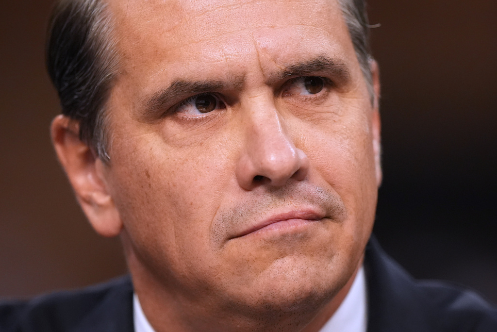 Acting Attorney General Todd Blanche appears before the Senate Judiciary Committee on Capitol Hill in Washington, Wednesday, July 15, 2026. (AP Photo/Mark Schiefelbein)