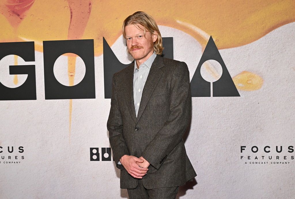 Jesse Plemons attends the premiere of "Bugonia" at The Museum of Modern Art on Tuesday, Oct. 21, 2025, in New York. (Photo by Evan Agostini/Invision/AP)