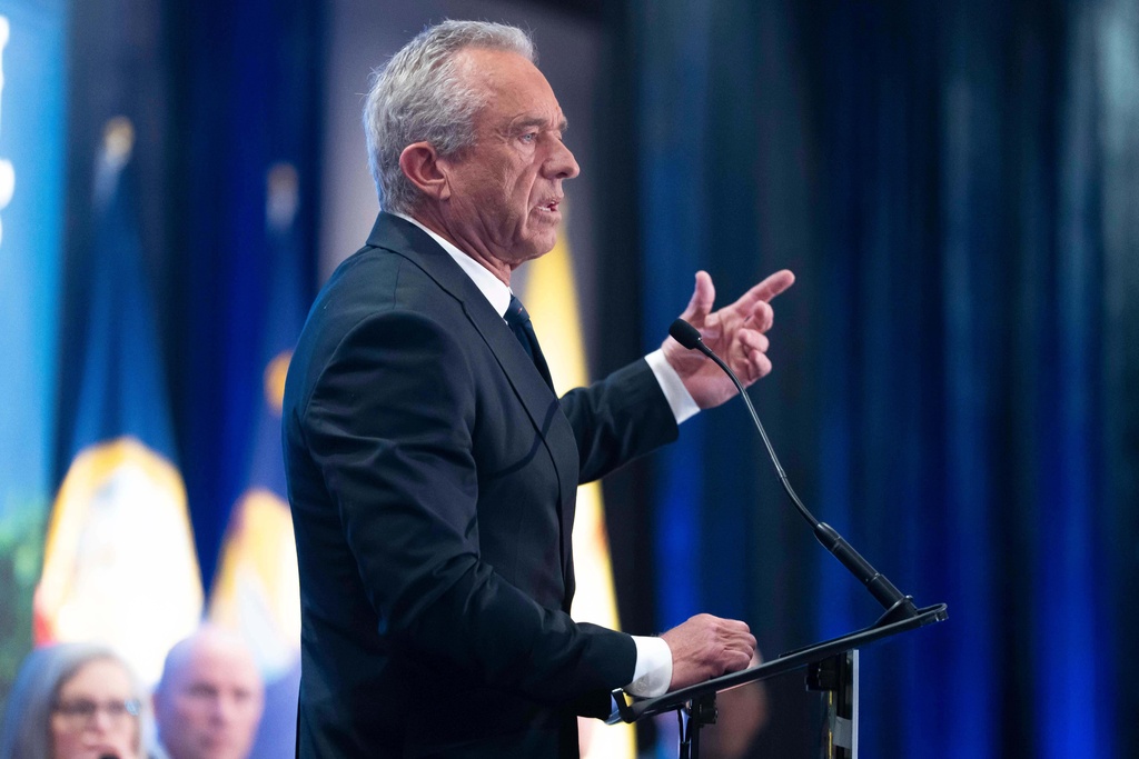 U.S. Secretary of Health and Human Services Robert F. Kennedy Jr. speaks during the Western Governors' Association meeting Thursday, Nov. 20, 2025, in Scottsdale, Ariz. (AP Photo/Rebecca Noble)