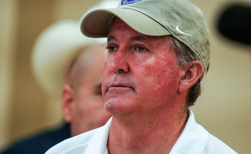 FILE - Texas Attorney General Ken Paxton attends a roundtable discussion at the Community Operations Center,July 11, 2025 in Kerrville, Texas. (Ricardo B. Brazziell/Austin American-Statesman via AP, file) FILE - Texas Attorney General Ken Paxton attends a roundtable discussion at the Community Operations Center,July 11, 2025 in Kerrville, Texas. (Ricardo B. Brazziell/Austin American-Statesman via AP, file)