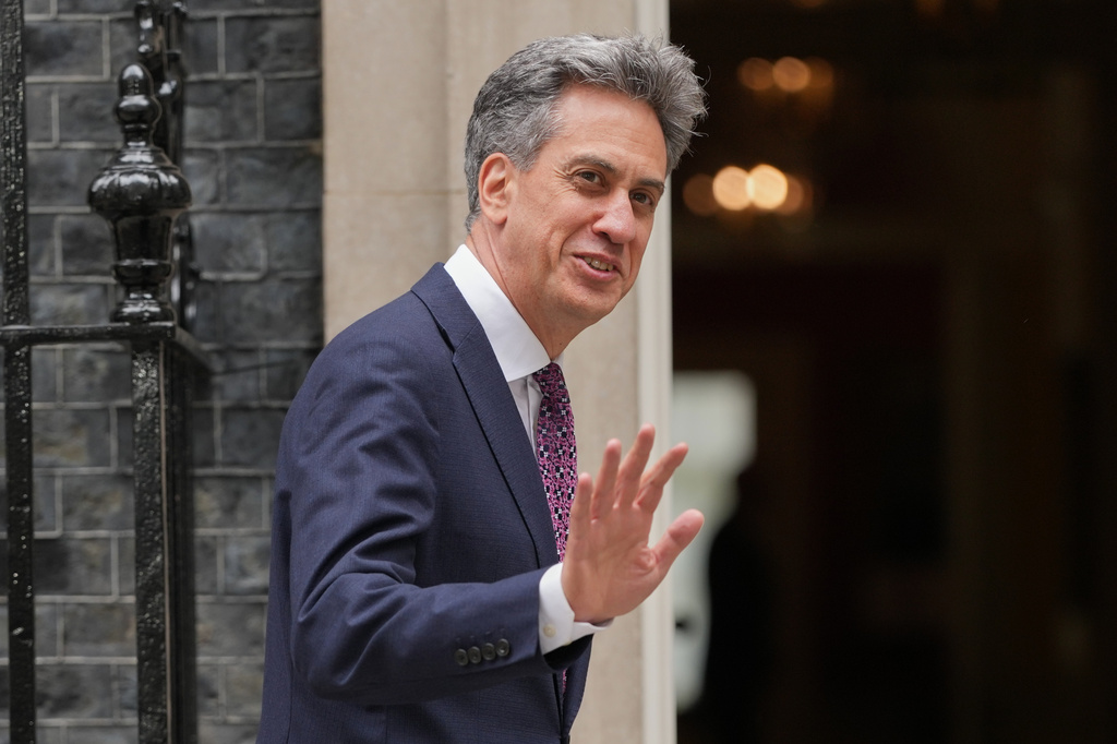 Ed Miliband, Britain's Foreign Secretary arrives for a Cabinet meeting in Downing Street in London, Tuesday, July 21, 2026. (AP Photo/Kirsty Wigglesworth)