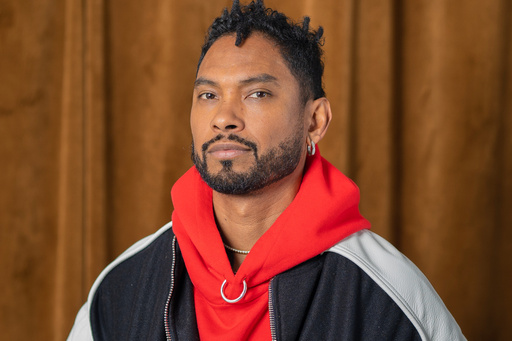 Miguel poses for a portrait in New York on Oct. 14, 2025. (AP Photo/Gary Gerard Hamilton) Miguel poses for a portrait in New York on Oct. 14, 2025. (AP Photo/Gary Gerard Hamilton)