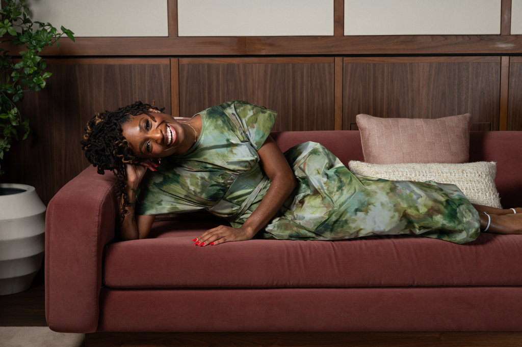 Aleshea Harris poses for a portrait in Culver City, Calif., on Thursday, May 14, 2026. (Photo by Andrew Park/Invision/AP)