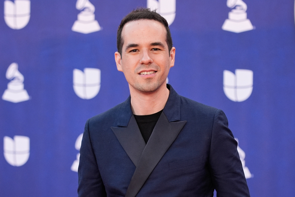 FILE - Edgar Barrera appears at the 2025 Latin Grammys in Las Vegas on Nov. 13, 2025. (AP Photo/John Locher, File)