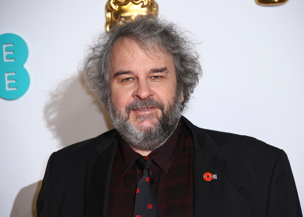 FILE - Peter Jackson poses for photographers at the BAFTA awards in London on Feb. 10, 2019. (Photo by Joel C Ryan/Invision/AP, File)