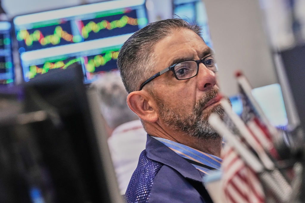 Trader Robert Oswald works on the floor of the New York Stock Exchange, Thursday, June 25, 2026. (AP Photo/Richard Drew)