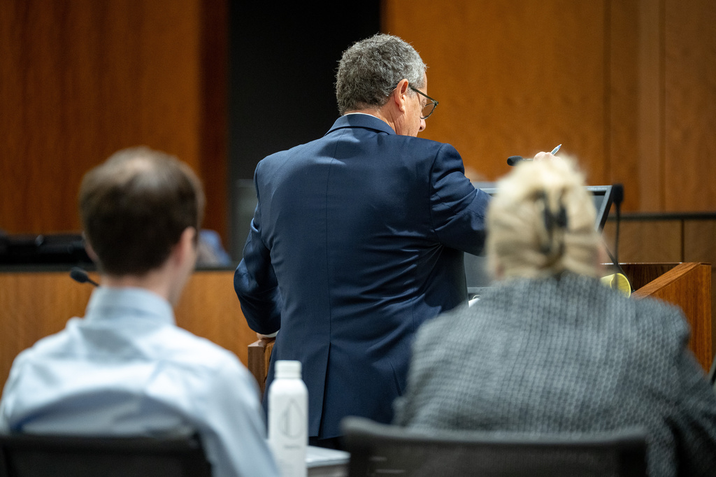 Defense attorney Richard Novak attends a hearing for Tyler Robinson, accused in the fatal shooting of Charlie Kirk, in 4th District Court in Provo, Utah, on Friday, April 17, 2026. (Trent Nelson /The Salt Lake Tribune via AP, Pool)