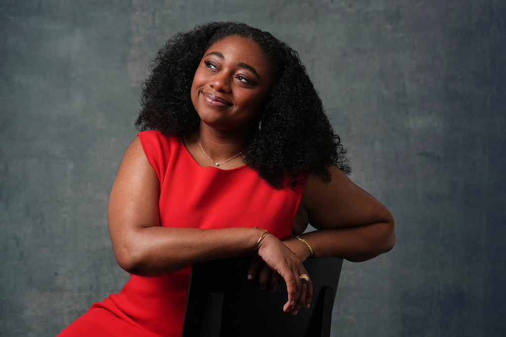 Samara Joy poses for a portrait in Los Angeles on Thursday, Sept. 25, 2025. (AP Photo/Marcio Jose Sanchez)