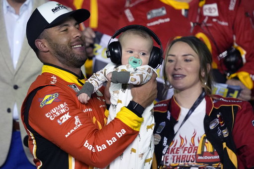 Oh, baby! Bubba Wallace celebrates his 1st win at Daytona with his newborn son and a new outlook - The Morning Sun