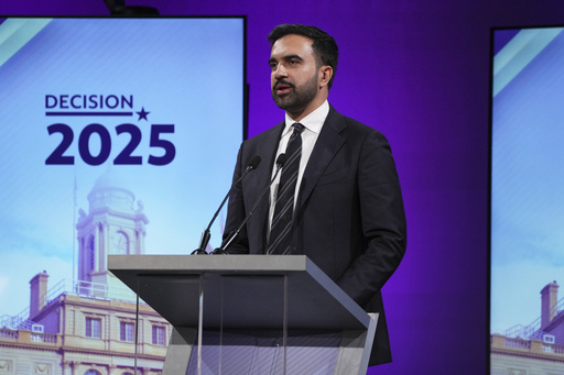 Democratic candidate Assemblyman Zohran Mamdani participates in a second New York City mayoral debate at LaGuardia Performing Arts Center at LaGuardia Community College in the Queens borough of New York, Wednesday, Oct. 22, 2025. (Hiroko Masuike/The New York Times via AP, Pool) Democratic candidate Assemblyman Zohran Mamdani participates in a second New York City mayoral debate at LaGuardia Performing Arts Center at LaGuardia Community College in the Queens borough of New York, Wednesday, Oct. 22, 2025. (Hiroko Masuike/The New York Times via AP, Pool)