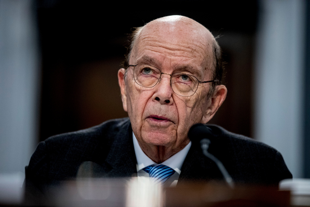 FILE - Commerce Secretary Wilbur Ross testifies before a House Appropriations subcommittee on Capitol Hill in Washington on March 10, 2020. (AP Photo/Andrew Harnik, File)
