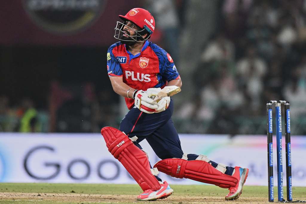 Punjab Kings' Prabhsimran Singh plays a shot during the Indian Premier League cricket match between Lucknow Super Giants and Punjab Kings, in Lucknow, India, Saturday, May 23, 2026. (AP Photo)