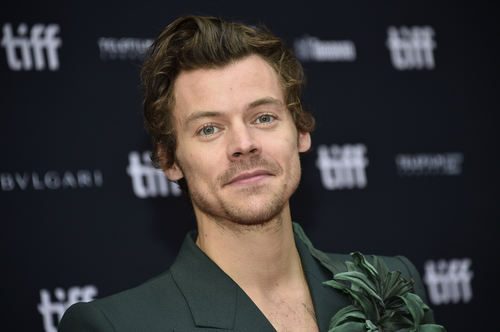 FILE - Harry Styles attends the premiere of "My Policeman" at the Princess of Wales Theatre during the Toronto International Film Festival, Sunday, Sept. 11, 2022, in Toronto. (Photo by Evan Agostini/Invision/AP, File)