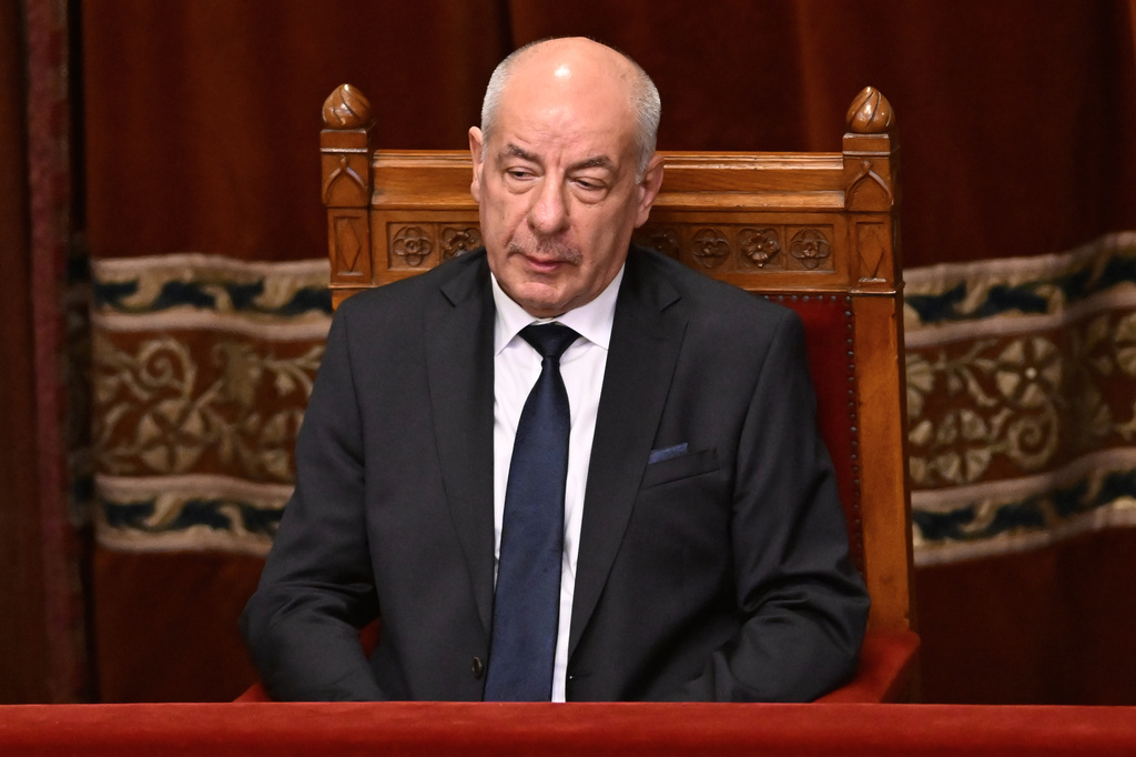 FILE - Hungary's President Tamas Sulyok attends the inaugural session of Hungary's parliament in Budapest, Hungary, Saturday, May 9, 2026. (AP Photo/Denes Erdos, File)
