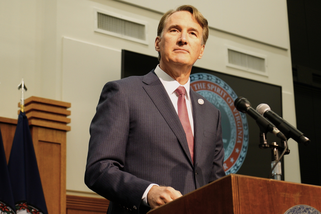 Gov. Glenn Youngkin speaks at a post-election news conference in Richmond, Va., on Wednesday, Nov. 5, 2025. (AP Photo/Allen G. Breed)