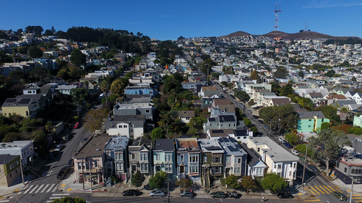 Homes in the Noe Valley neighborhood are photographed, Friday, Oct. 17, 2025, in San Francisco. (AP Photo/Godofredo A. Vásquez) Homes in the Noe Valley neighborhood are photographed, Friday, Oct. 17, 2025, in San Francisco. (AP Photo/Godofredo A. Vásquez)