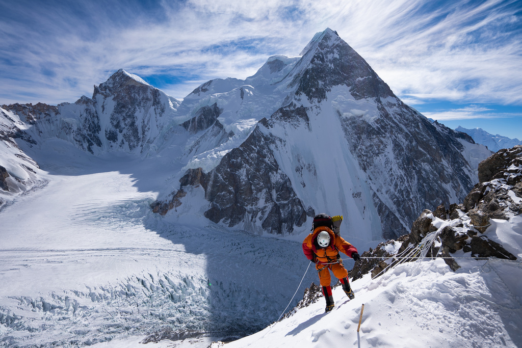 This image released by Apple TV shows a scene from &ldquo;The Last First: Winter K2." (Apple TV via AP)