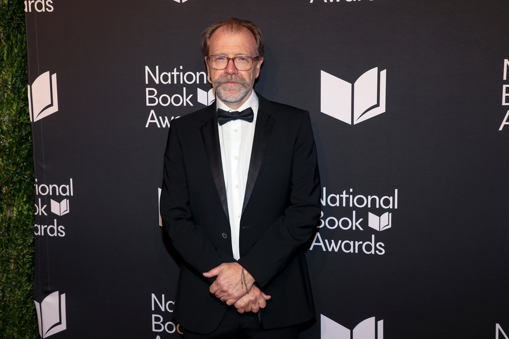 Author George Saunders attends the 76th National Book Awards ceremony at Cipriani Wall Street on Wednesday, Nov. 19, 2025, in New York. (Photo by Andy Kropa/Invision/AP)