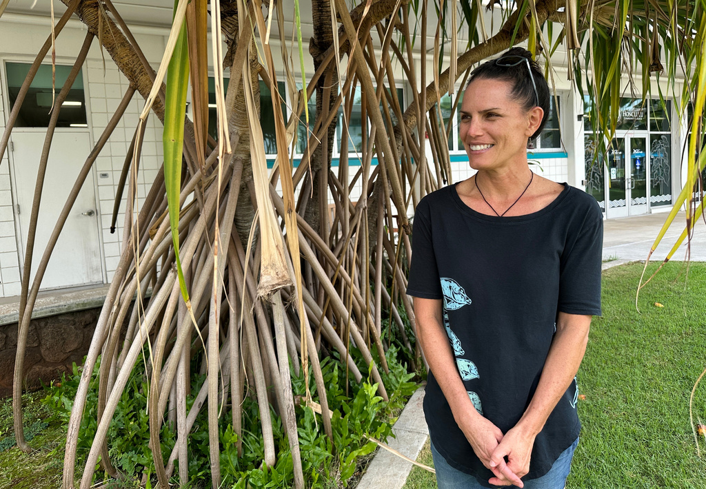 Ka'iulani Murphy, a traditional navigator and Honolulu Community College professor, poses for a photo, Nov. 7, 2025, in Honolulu. (AP Photo/Audrey McAvoy)