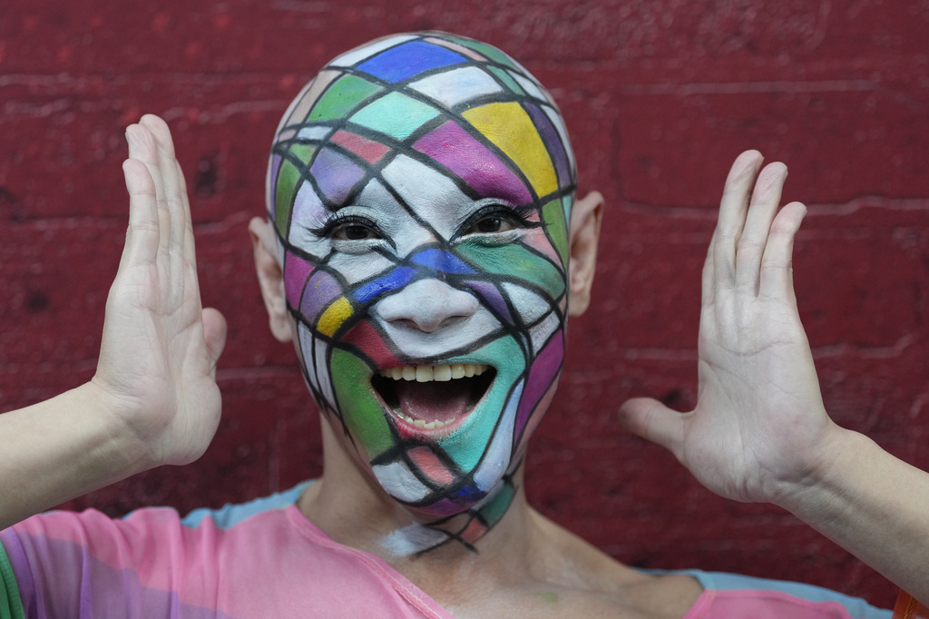 A participant takes part in the annual Pride Parade to celebrate the LGBTQ+ community's Pride Month in Bangkok, Thailand, Sunday, May 31, 2026. (AP Photo/Sakchai Lalit)