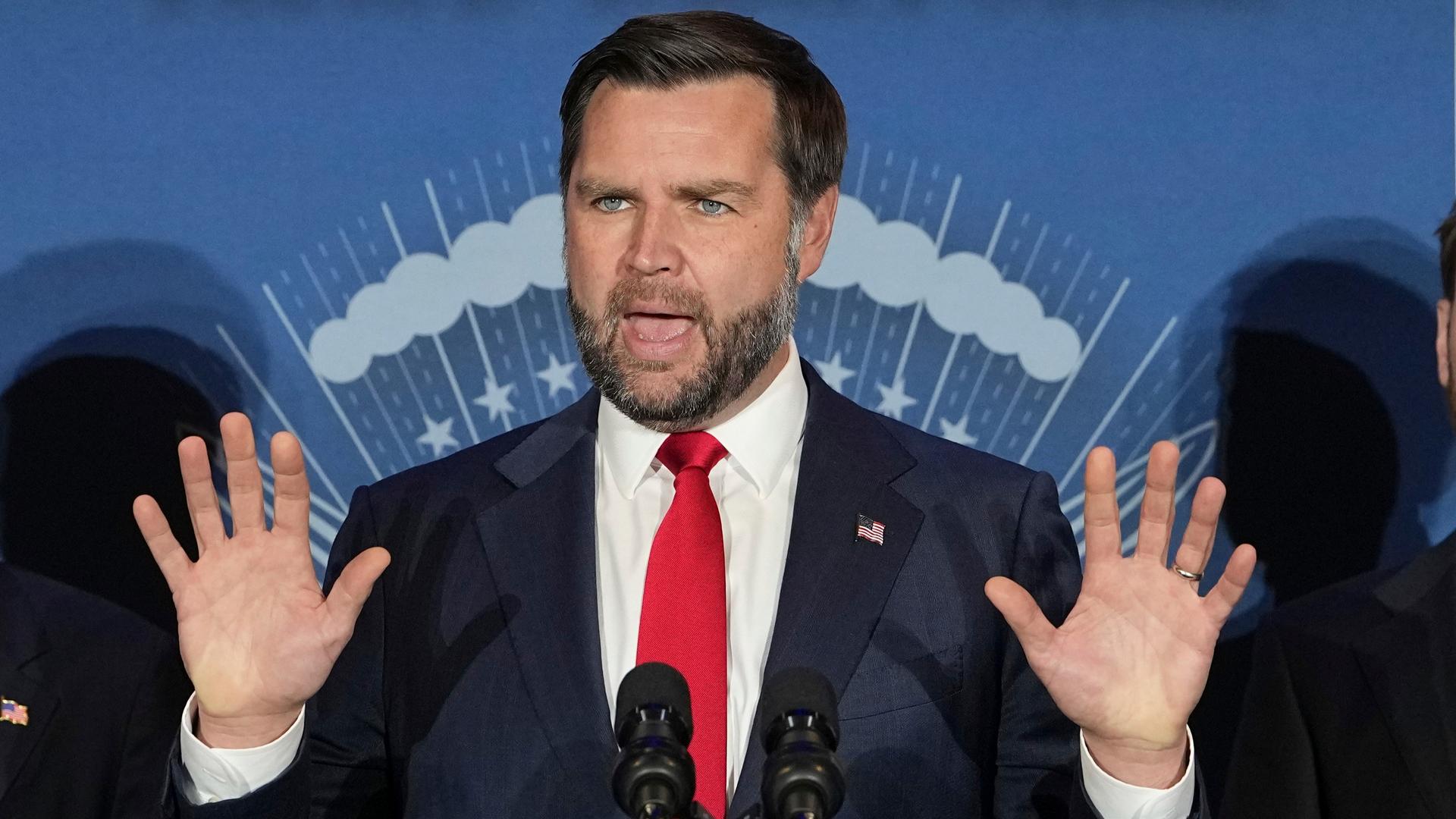 Vice President JD Vance said rather than being concerned with the ad, he&rsquo;s focusing on supporting Republican candidates in midterm races. Ohio gubernatorial candidate Vivek Ramaswamy's team produced a controversial ad featuring the estranged mother of Amy Acton, his Democratic opponent.