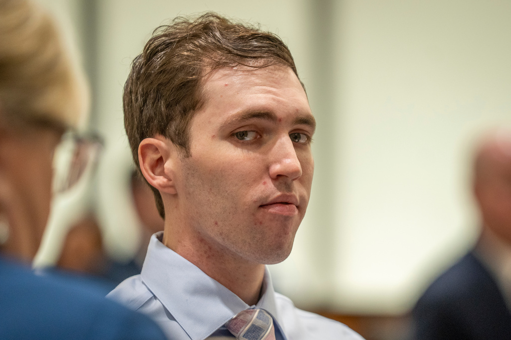 FILE - Tyler Robinson, who is accused of fatally shooting Charlie Kirk, appears during a hearing in Fourth District Court in Provo, Utah, Thursday, Dec. 11, 2025. (Rick Egan/The Salt Lake Tribune via AP, Pool, File)