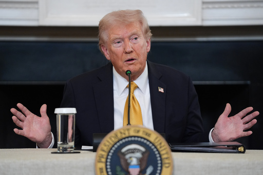 President Donald Trump answers questions from reporters during a roundtable on criminal cartels in the State Dining Room of the White House, Thursday, Oct. 23, 2025, in Washington. (AP Photo/Evan Vucci) President Donald Trump answers questions from reporters during a roundtable on criminal cartels in the State Dining Room of the White House, Thursday, Oct. 23, 2025, in Washington. (AP Photo/Evan Vucci)