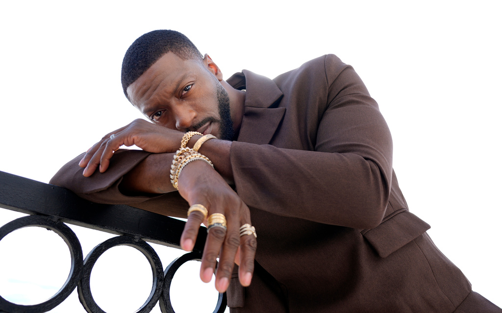 FILE - Aldis Hodge poses for a portrait in Los Angeles on Oct. 28, 2024. (AP Photo/Chris Pizzello, File)