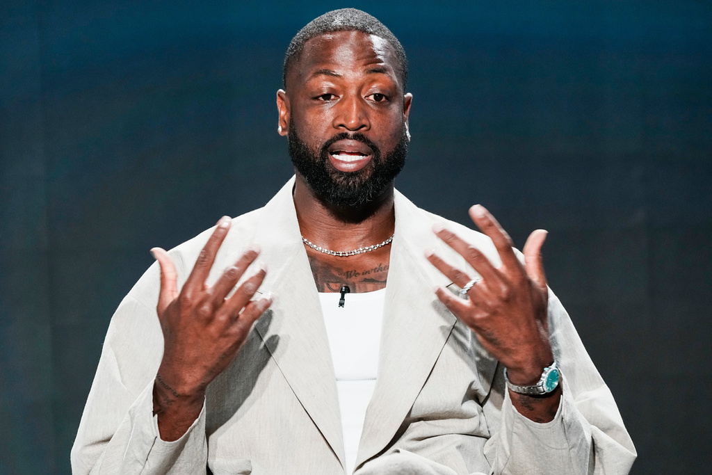 Dwyane Wade, entrepreneur and former NBA basketball player, attends a Pro Athlete event at JPMorganChase headquarters in New York, Wednesday, March 18, 2026. (AP Photo/Eduardo Munoz Alvarez)