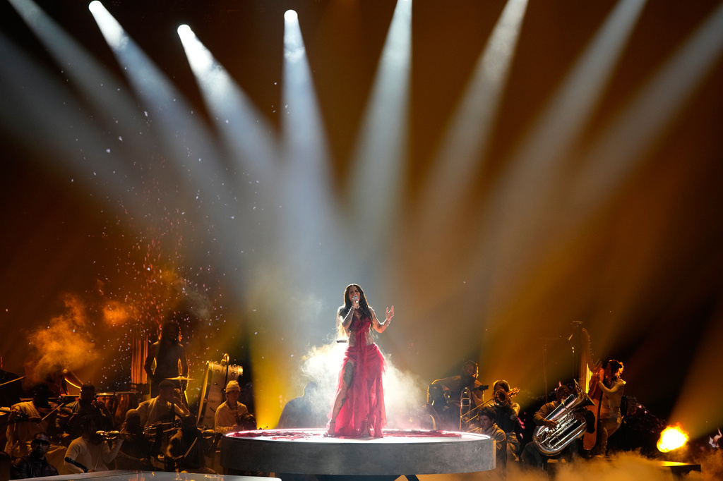 Kehlani performs during the BET Awards on Sunday, June 28, 2026, at the Peacock Theater in Los Angeles. (AP Photo/John Locher)