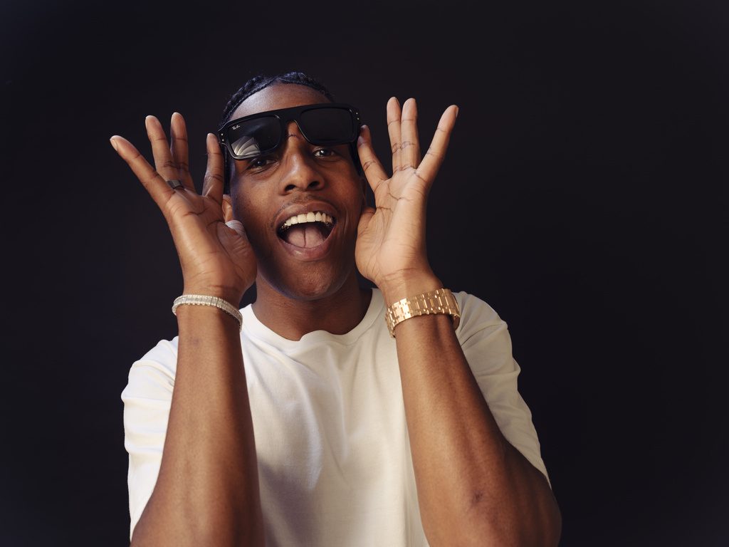 A$AP Rocky poses for a portrait to promote "Highest 2 Lowest" on Sunday, Aug. 10, 2025, in New York. (Photo by Drew Gurian/Invision/AP)
