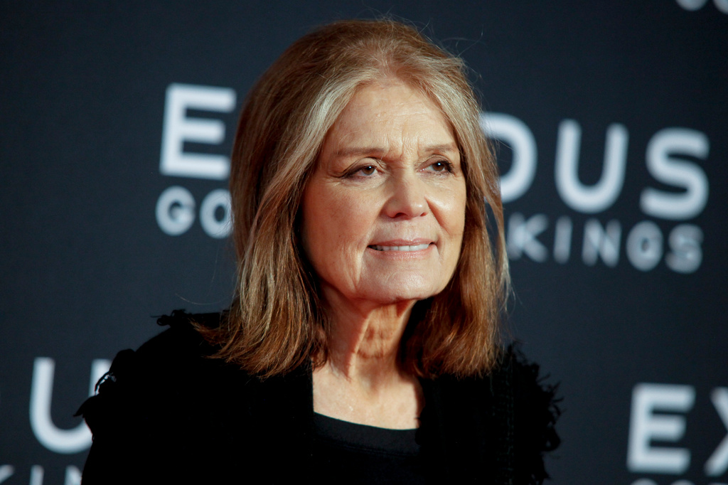 FILE - Gloria Steinem attends the premiere of "Exodus: Gods and Kings" in New York on Dec. 7, 2014. (Photo Andy Kropa/Invision/AP, File)