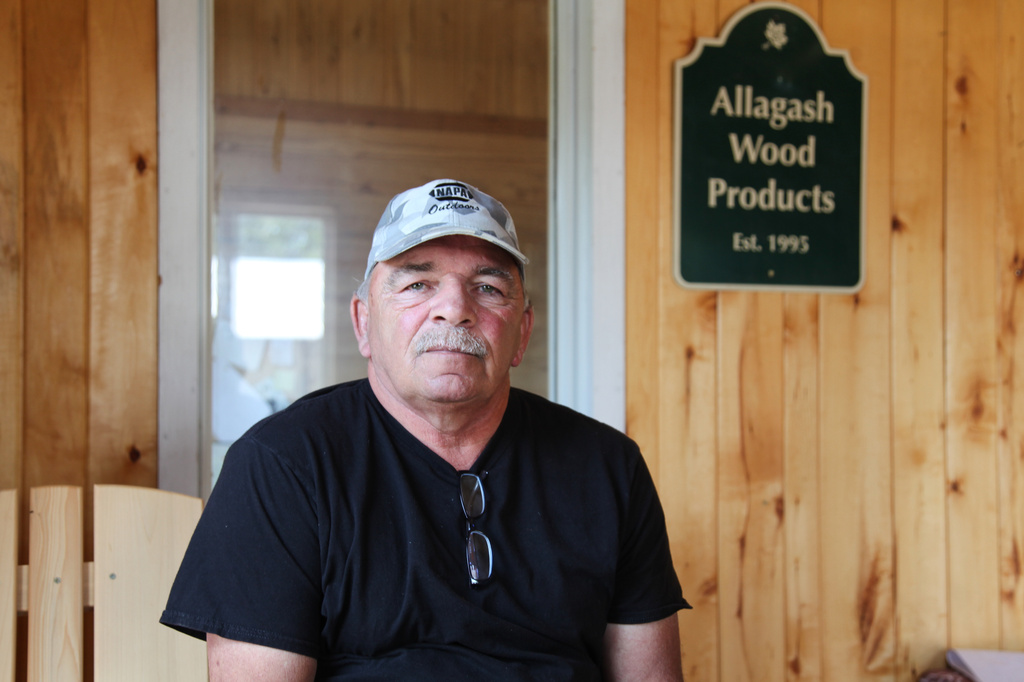 Hilton Hafford, a former logger, poses for a portrait Monday, July 27, 2026, in Allagash, Maine. (AP Photo/Kimberlee Kruesi)