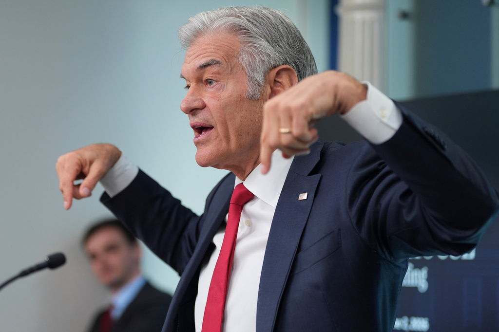 Centers for Medicare & Medicaid Services administrator Dr. Mehmet Oz speaks with reporters in the James Brady Press Briefing Room at the White House, Tuesday, June 2, 2026, in Washington. (AP Photo/Alex Brandon)